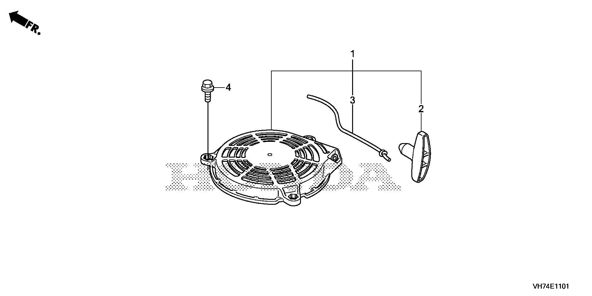 Honda hrx217 recoil starter sale